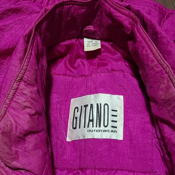 Gitano Outerwear Vintage Women's Coat Jacket Hot Pink 1X - Picture 6 of 10